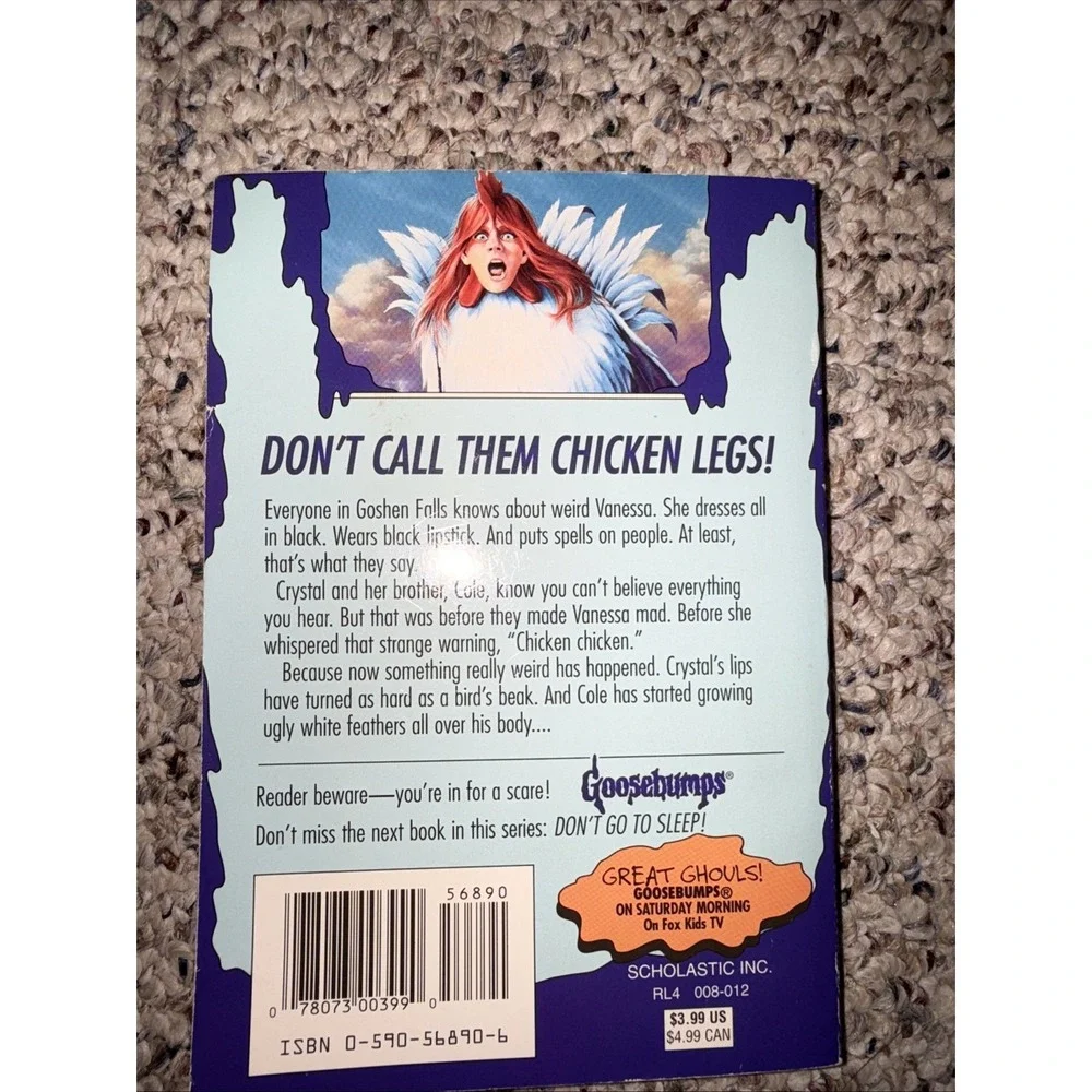 Chicken Chicken Goosebumps Book Original R.L. Stine Old Cover 1st Series Edition